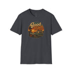 Good Vibes Sunset Tee — Retro Surf Van T-Shirt