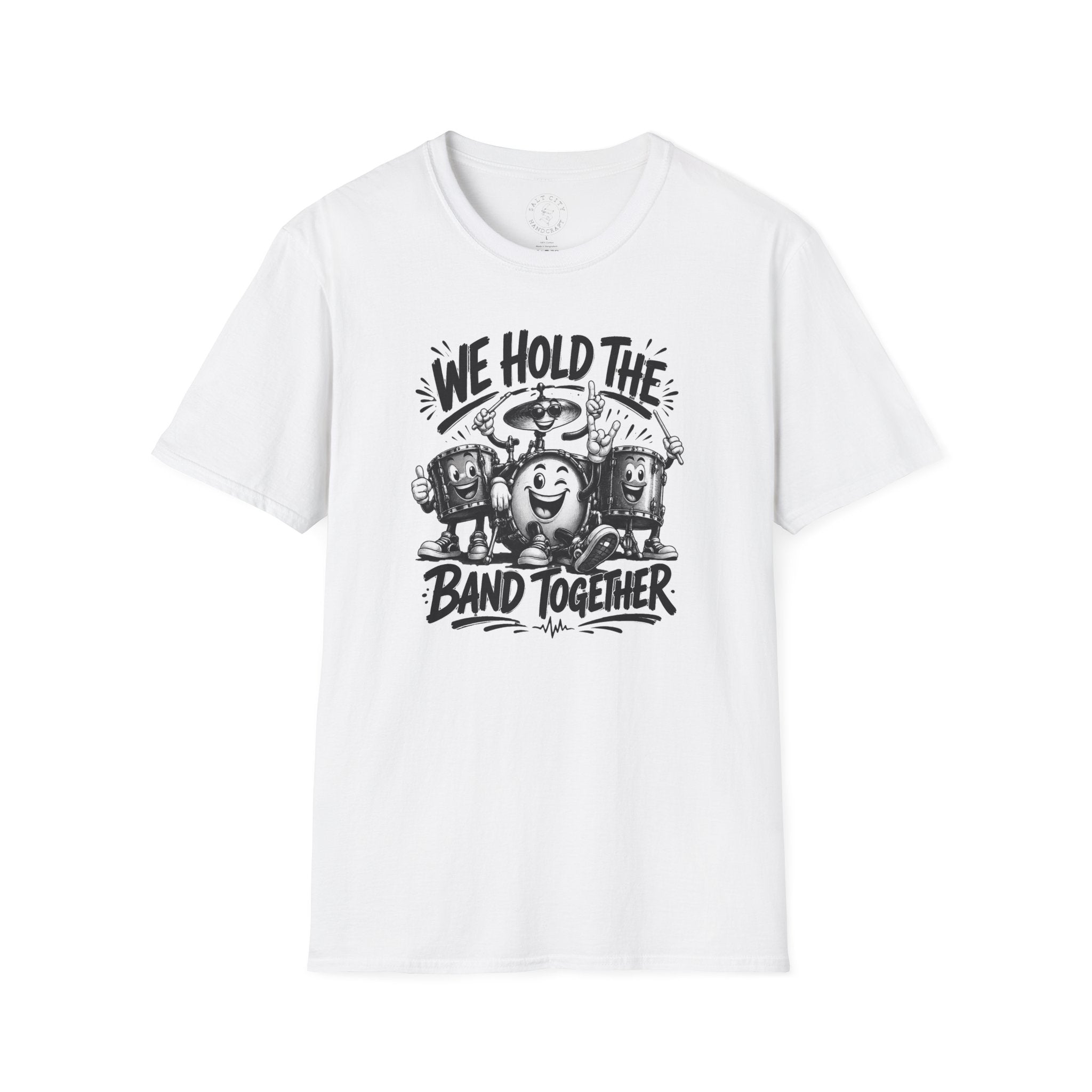We Hold The Band Together T-Shirt — Vintage Music Cartoon Tee