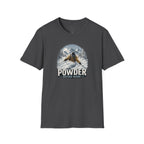 Women's Powder Before Work Ski T-Shirt |  Snowboarding Skiing Mountain Graphic Tee | Unisex Tee