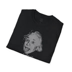 Stay Caffeinated T-Shirt — Funny Coffee Tee with Einstein Sketch