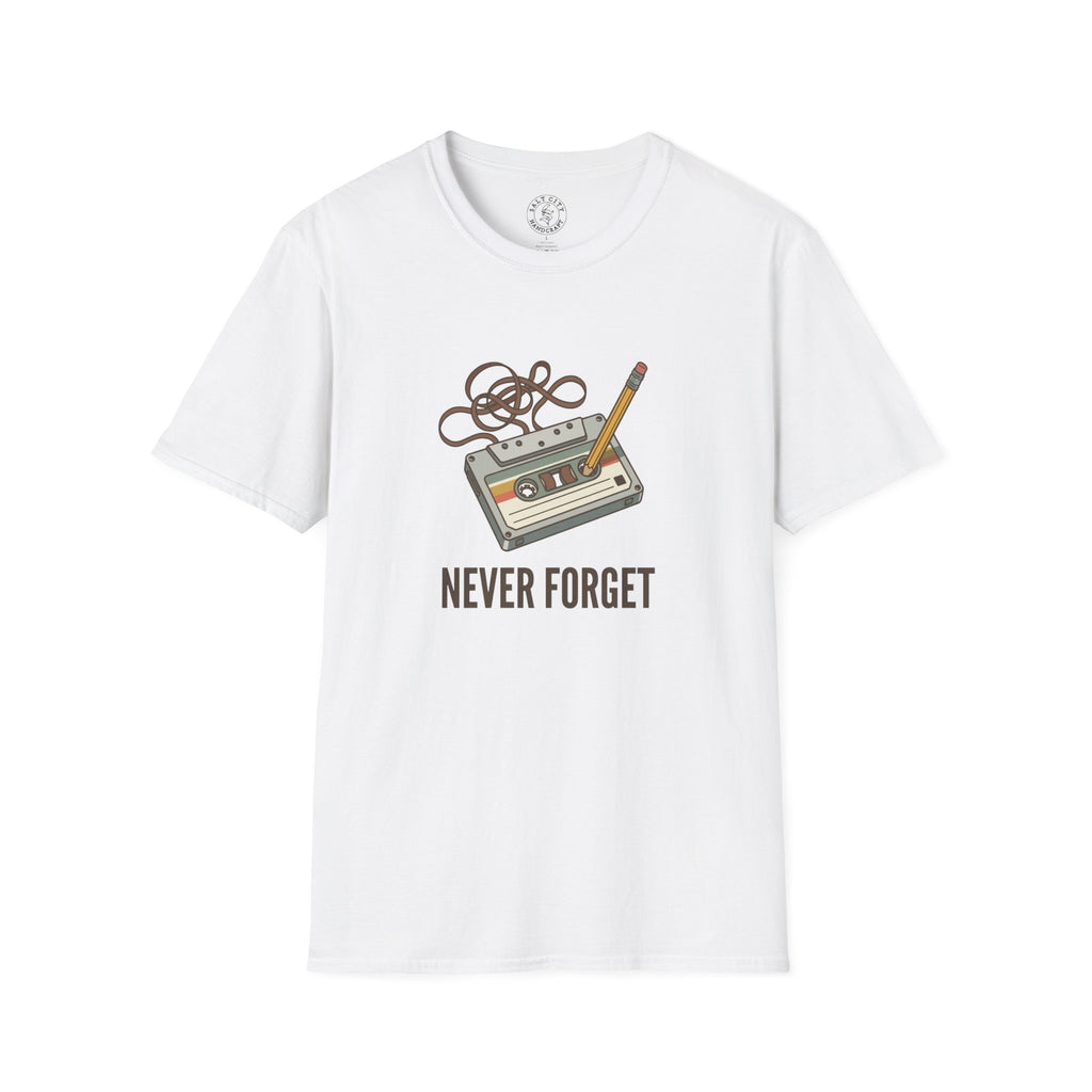 Cassette Tape 'Never Forget' T-Shirt | Retro Music Vintage Tape Shirt
